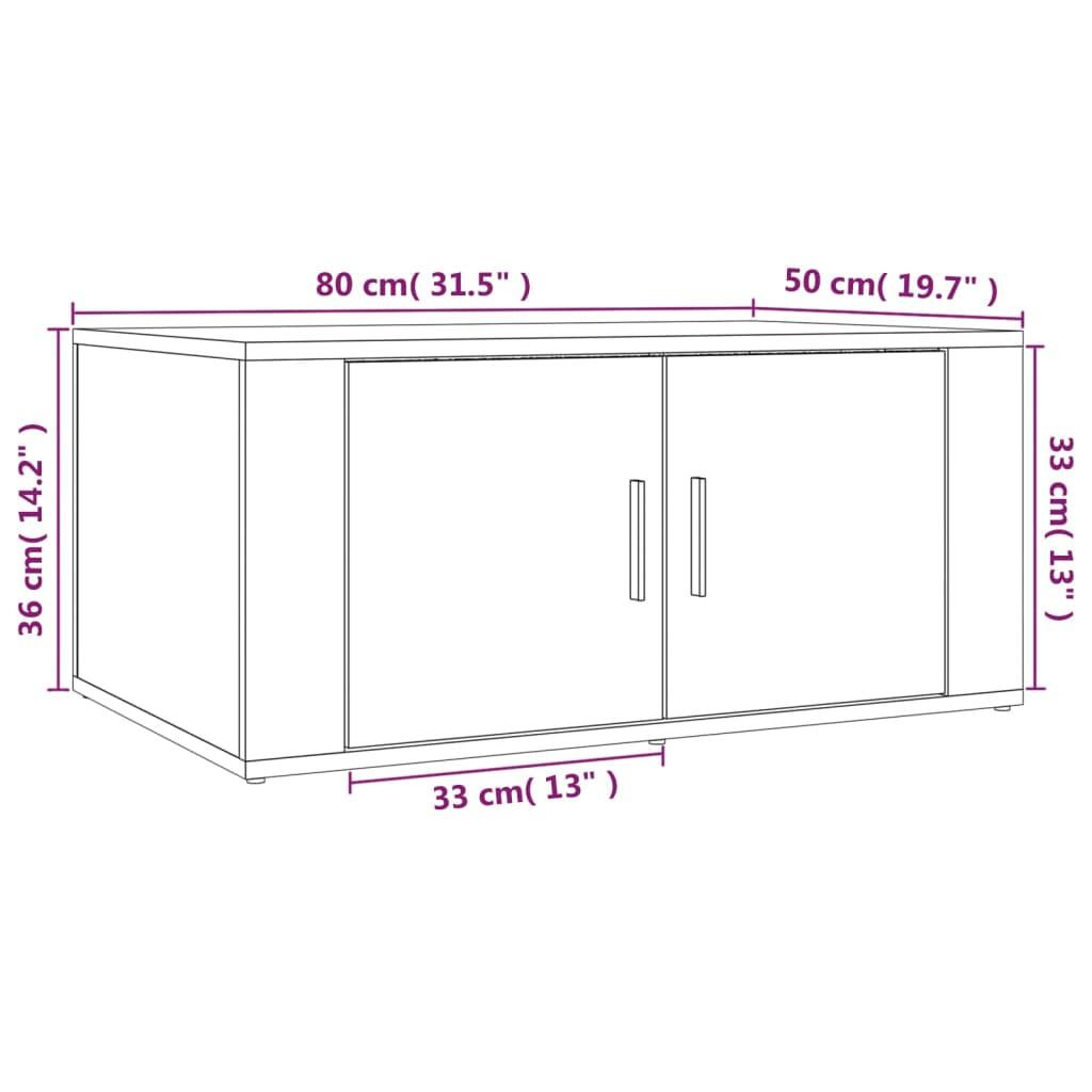 VidaXL Table basse bois d'ingénierie  