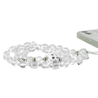 Avizar  Perlen Schmuck Handykette 80cm Weiß 