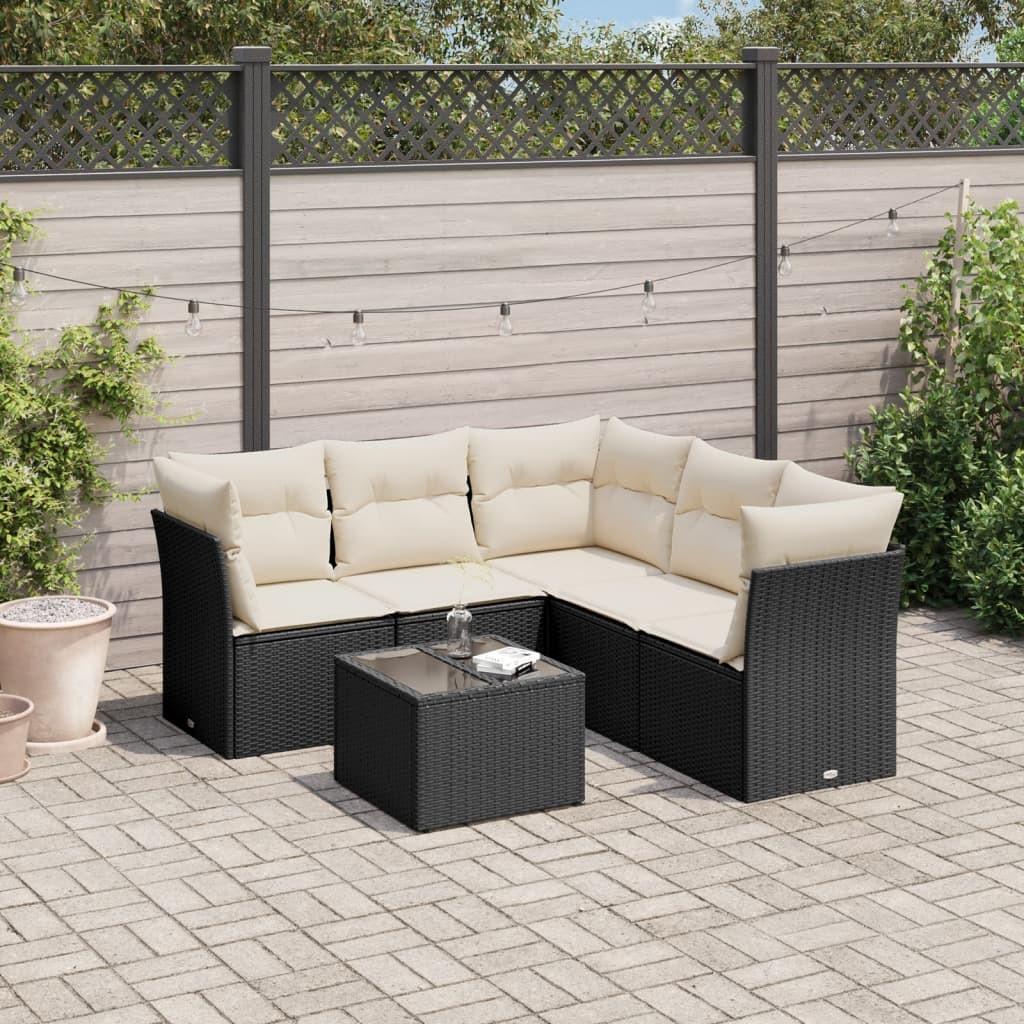 VidaXL set divano da giardino Polirattan  