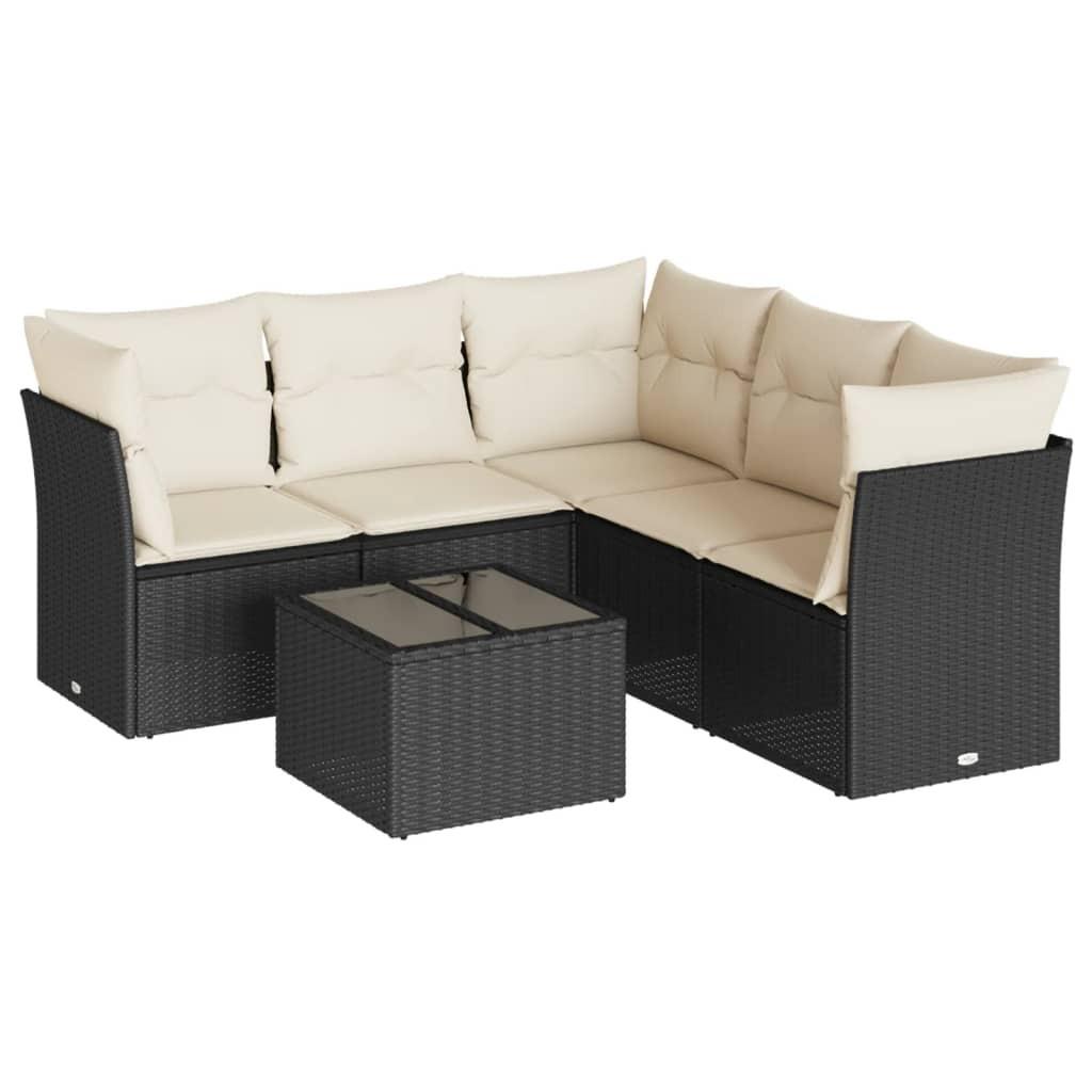 VidaXL set divano da giardino Polirattan  