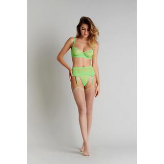 MAISON CLOSE  Bas coupés roulés couture fluo 20D - Les Coquetteries 