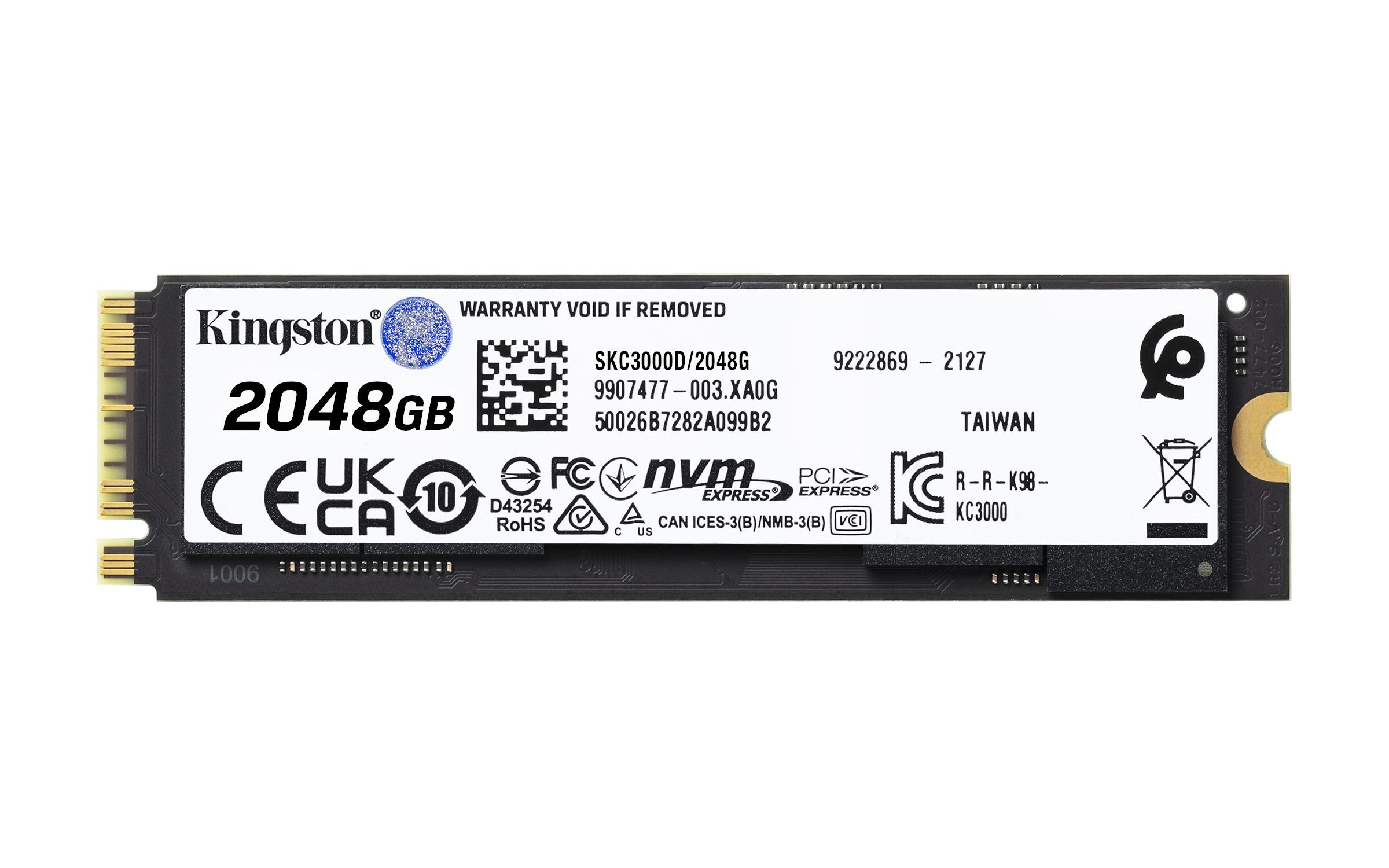 KINGSTON TECHNOLOGY  2048G KC3000 M.2 2280 NVMe SSD 