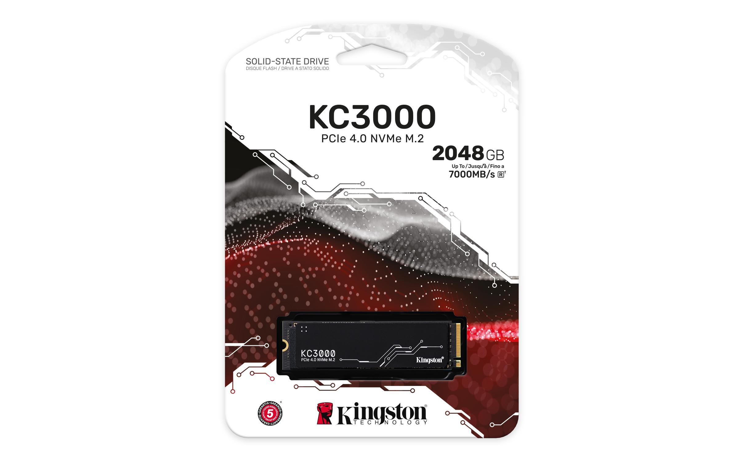 KINGSTON TECHNOLOGY  2048G KC3000 M.2 2280 NVMe SSD 