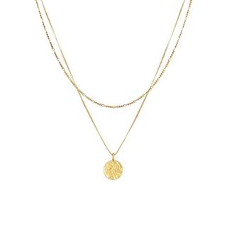 Kuzzoi  Halskette  Layer Figaro Venezianer Plättchen 925 Silber 