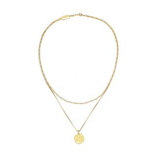 Kuzzoi  Halskette  Layer Figaro Venezianer Plättchen 925 Silber 