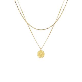 Kuzzoi  Halskette  Layer Figaro Venezianer Plättchen 925 Silber 