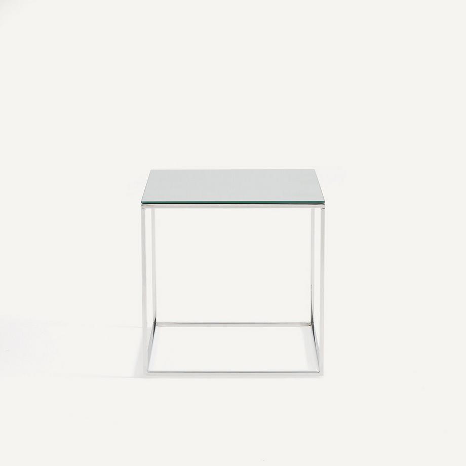 AM.PM Spiegel-Beistelltisch aus verchromtem Metall  