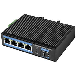 LogiLink  Industrie Gigabit Ethernet Switch, 4-Port 1000 Mbit/s + 1 Port SFP 