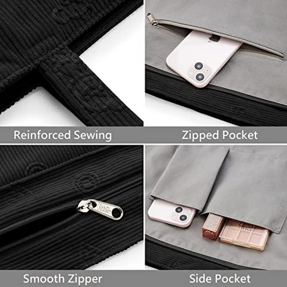 Only-bags.store Kordel Reissverschluss Umhängetasche Grosse Shopper Tragetasche Handtasche  