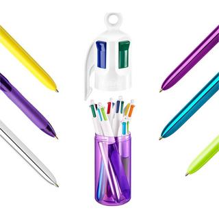 BiC BIC Kugelschreiber Clip 1mm  4 Colours Megacase 6 Stk. ass.  
