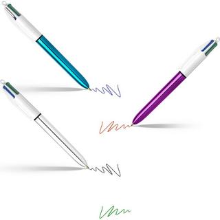 BiC BIC Kugelschreiber Clip 1mm  4 Colours Megacase 6 Stk. ass.  