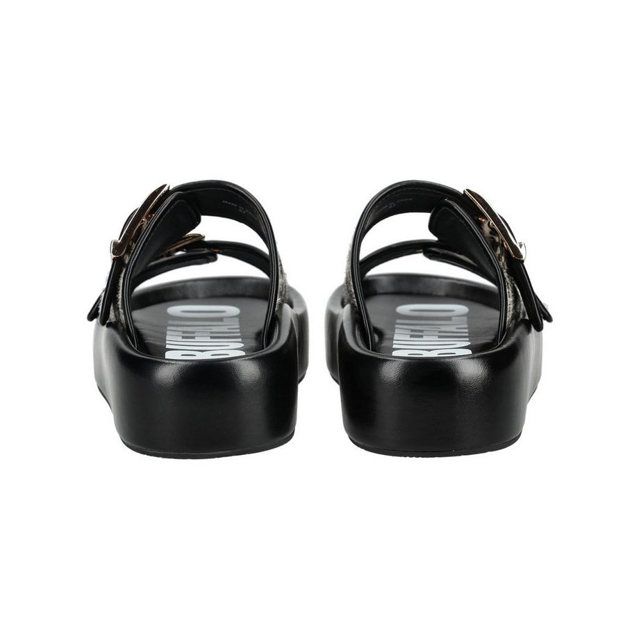 Buffalo Zebra-Print-Schlappen mit Schnallen  