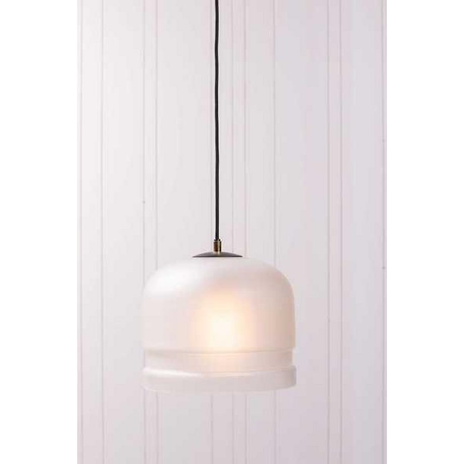 mutoni Lampada a sospensione Michea vetro bianco sporco  