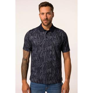 JP1880  Maglia polo di jersey con mezze maniche e stampa floreale, fino alla tg. 8XL 