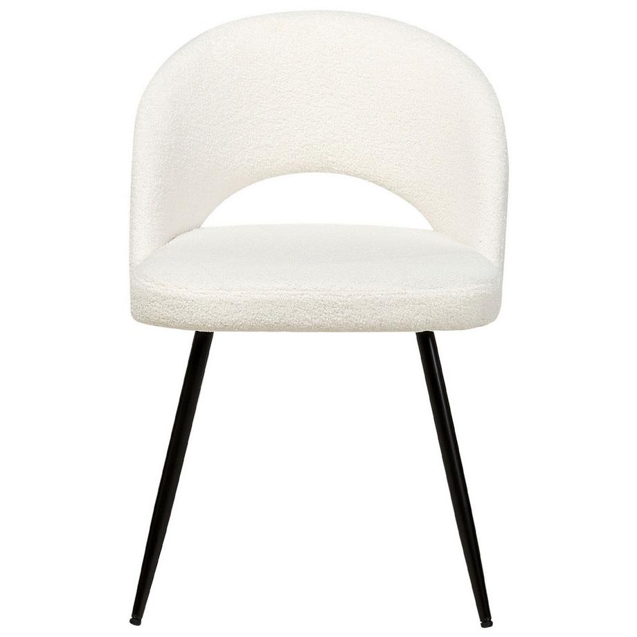 Beliani Lot de 2 chaises de salle à manger en Bouclé Moderne ONAGA  