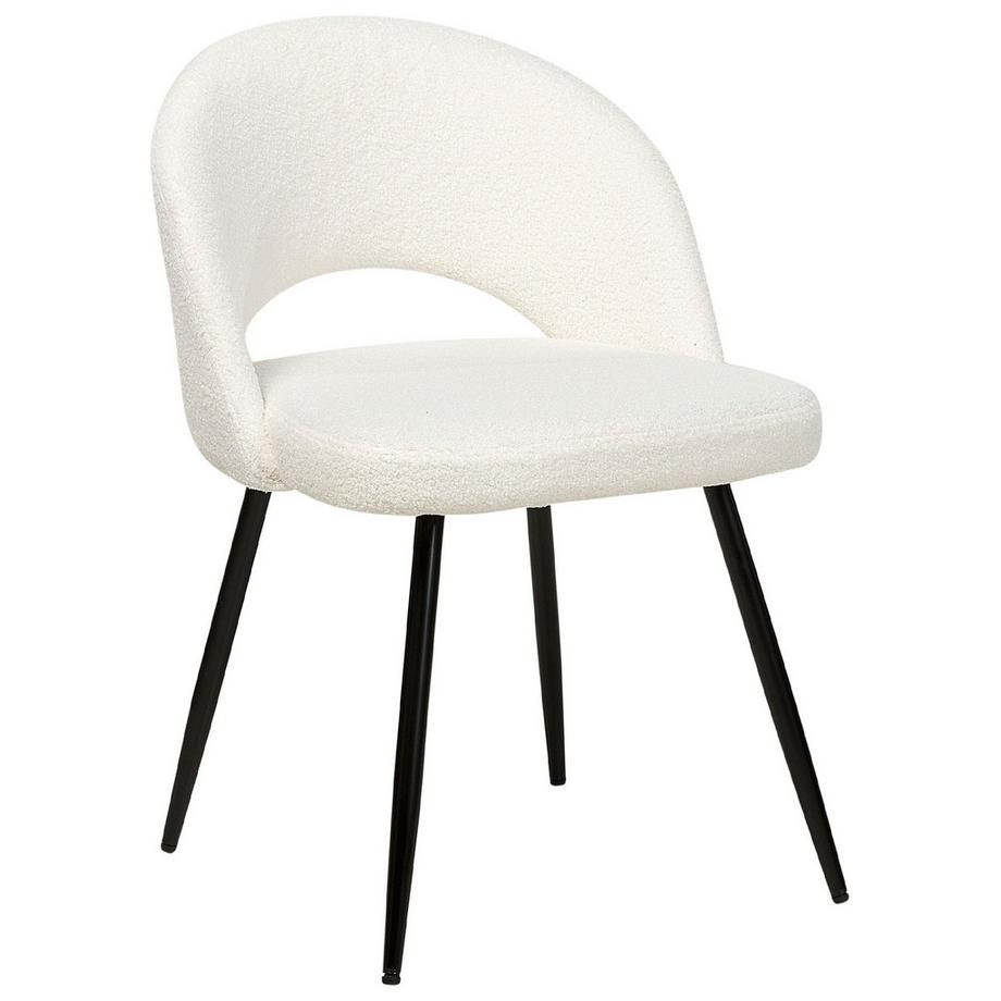 Beliani Lot de 2 chaises de salle à manger en Bouclé Moderne ONAGA  