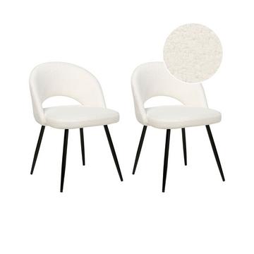 Lot de 2 chaises en Bouclé Moderne ONAGA