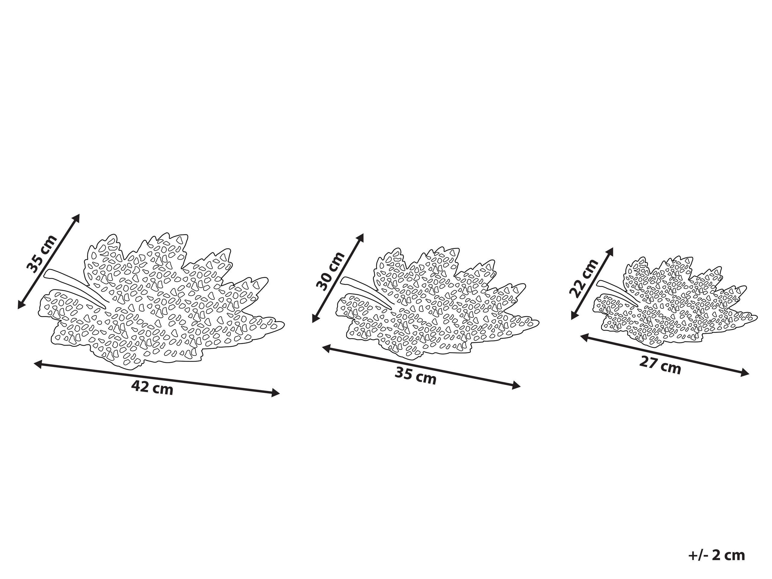 Beliani Tablett aus Aluminium Glamourös PEMALI  