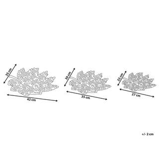 Beliani Tablett aus Aluminium Glamourös PEMALI  