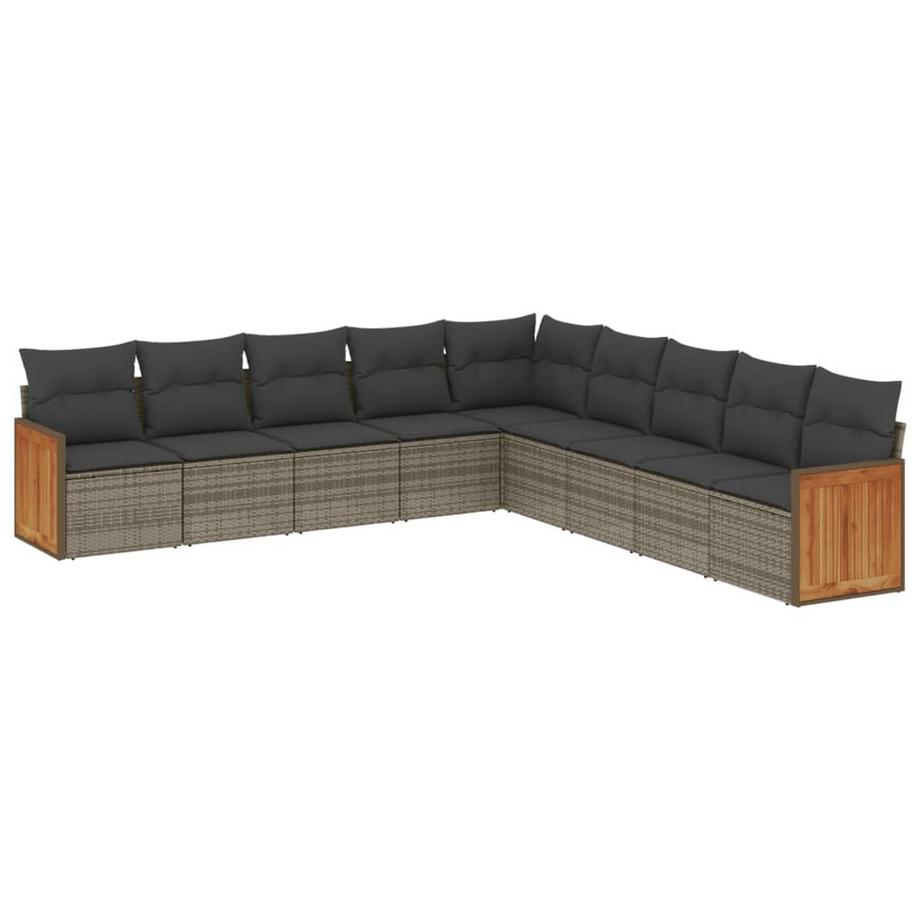 set divano da giardino Polirattan