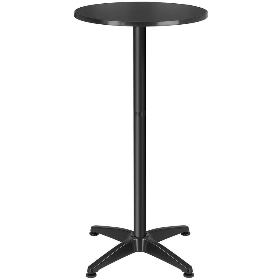 Tectake Table de bistrot en aluminium FRÉDÉRIC résistant aux intempéries  