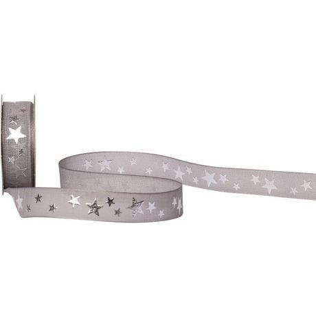 SPYK SPYK Band Cubino Étoiles 1031.1654 16mmx3m Grau-Silber  