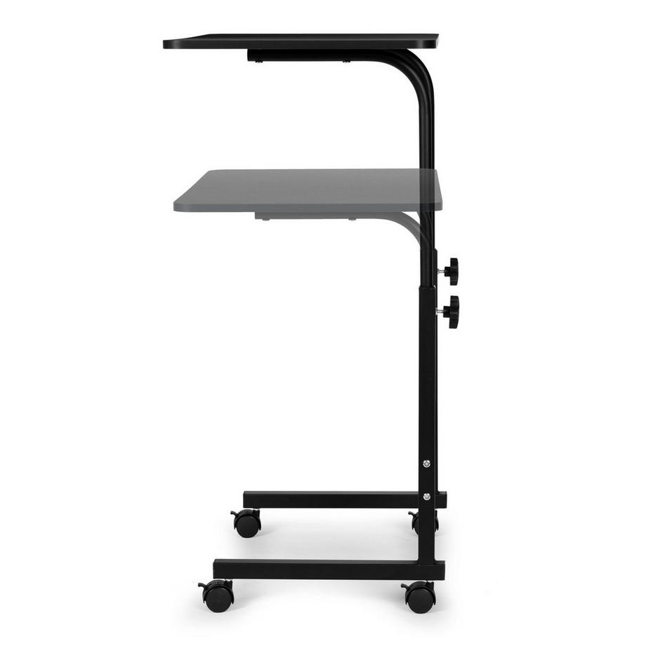 B2X Tavolo per laptop con ruote, scrivania fissata alla poltrona del divano - nero  