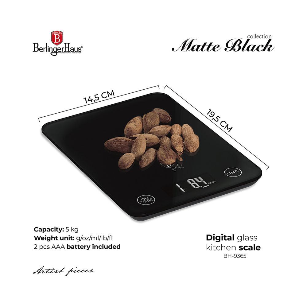 Berlinger Digitale Küchenwage max. 5kg Black Vantage Collection  