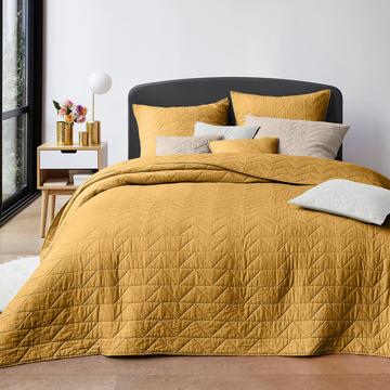 Gesteppte Tagesdecke Scenario mit Zickzack-Muster