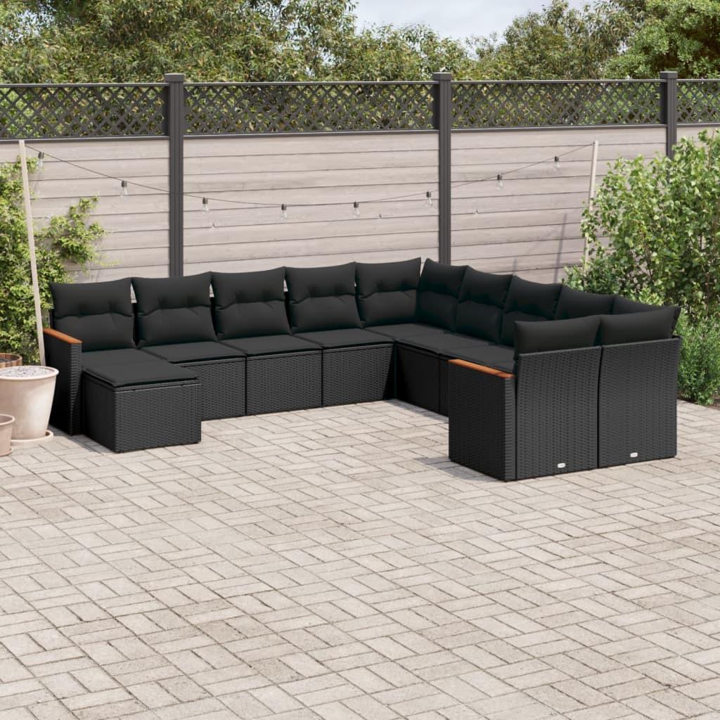 VidaXL set divano da giardino Polirattan  