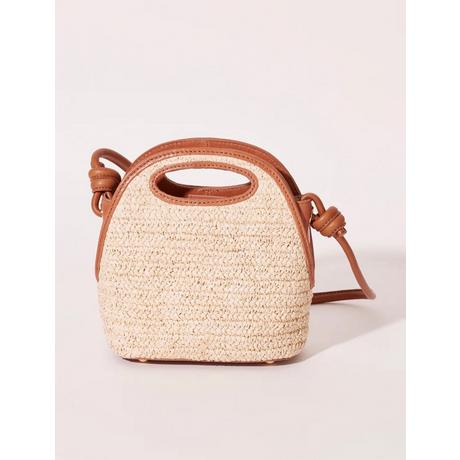 Maradji LENA Stroh-Effekt Handtasche  