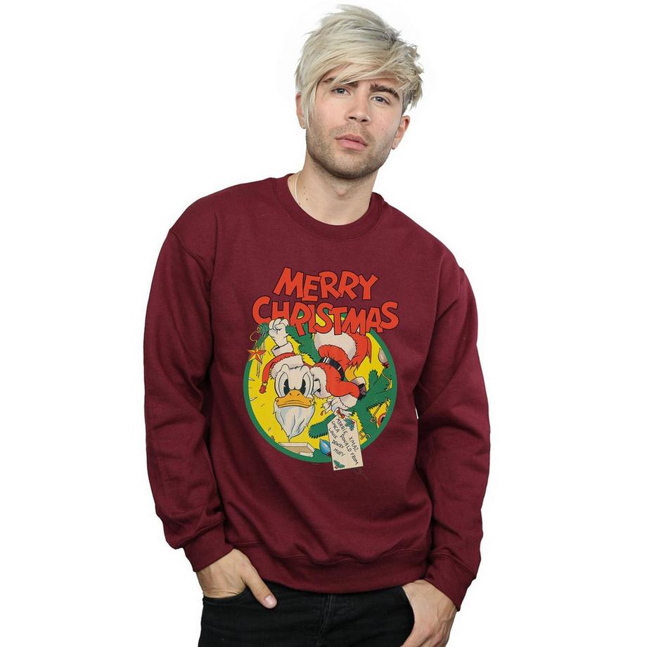 Disney Merry Christmas Donald Duck Sweatshirt  