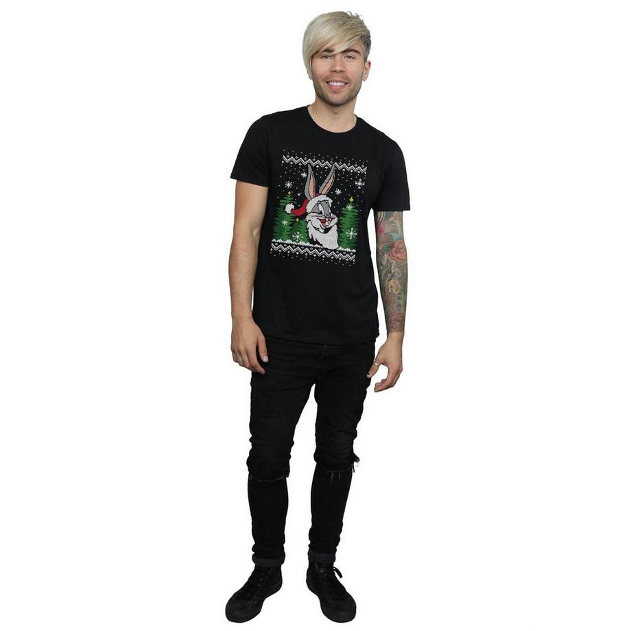 LOONEY TUNES Bugs Bunny T-Shirt Style Pull de Noël  