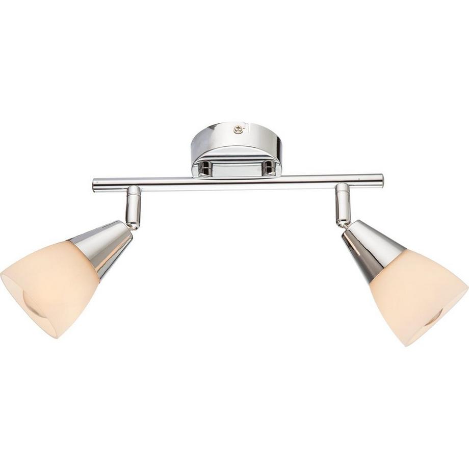 Plafonnier chrome 2xE14 25x15