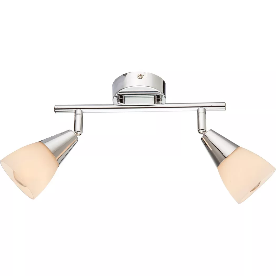 mutoni – Deckenleuchte Chrom 2xE14 25×15, One Size, Silber