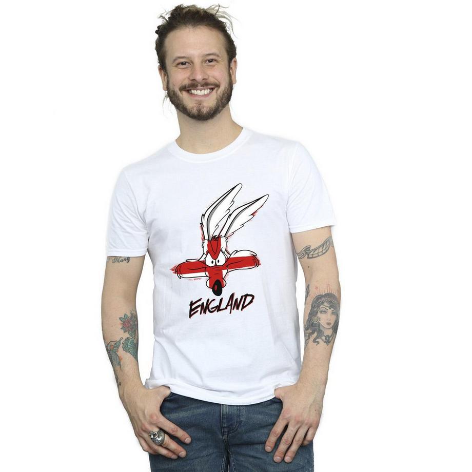 LOONEY TUNES Wile E Coyote England T-Shirt Imprimé  