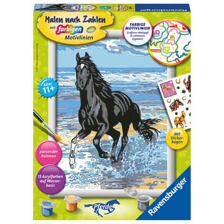 Ravensburger  Malen nach Zahlen Pferd am Strand 