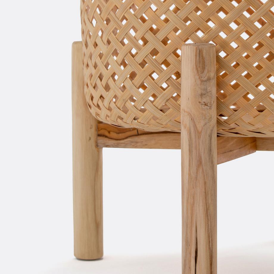 La Redoute Intérieurs Übertopf Bambu mit Fuss  