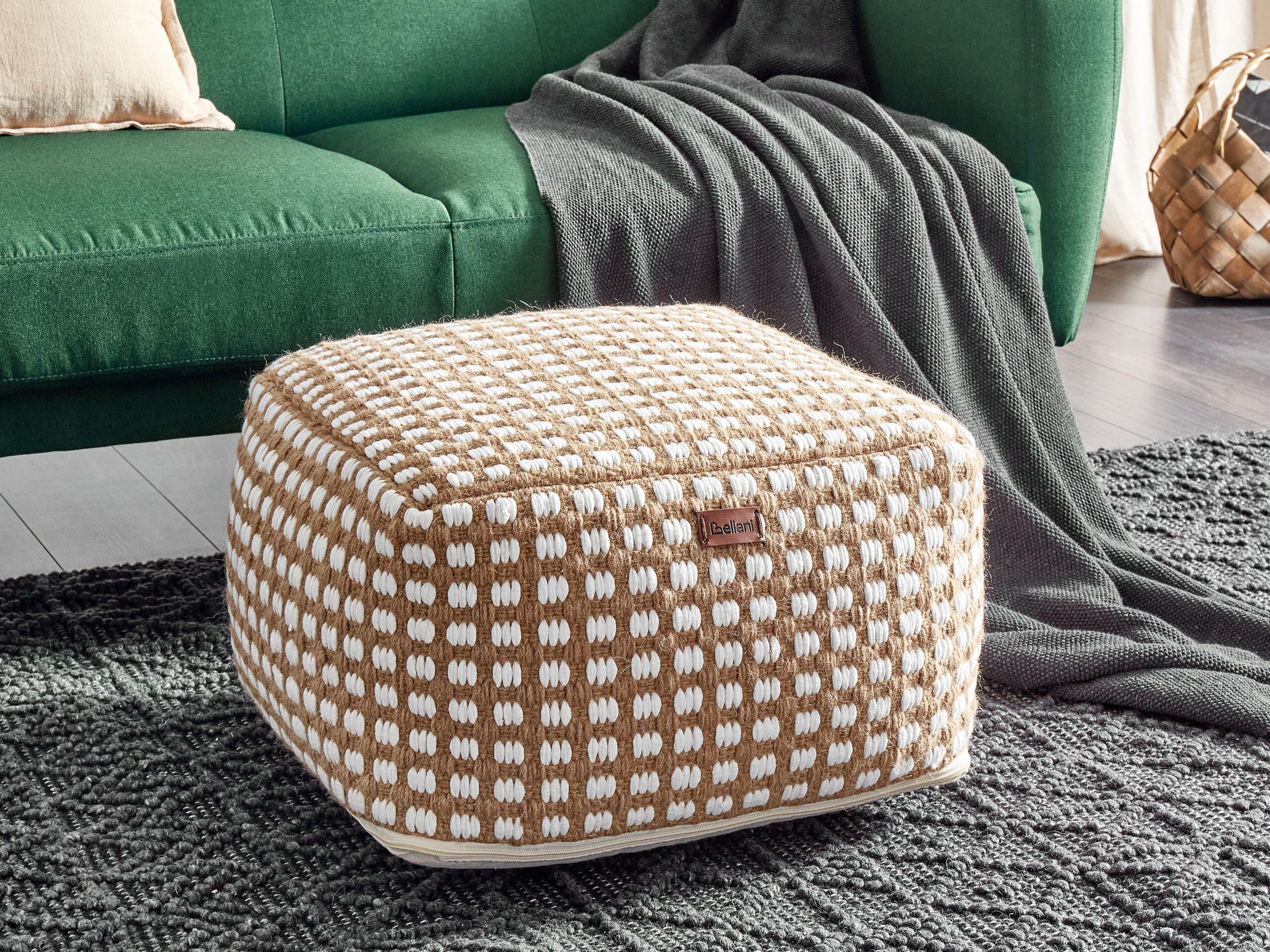 Beliani Pouf en Coton Boho CHILAR  