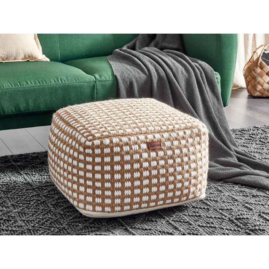 Beliani Pouf aus Baumwolle  CHILAR  