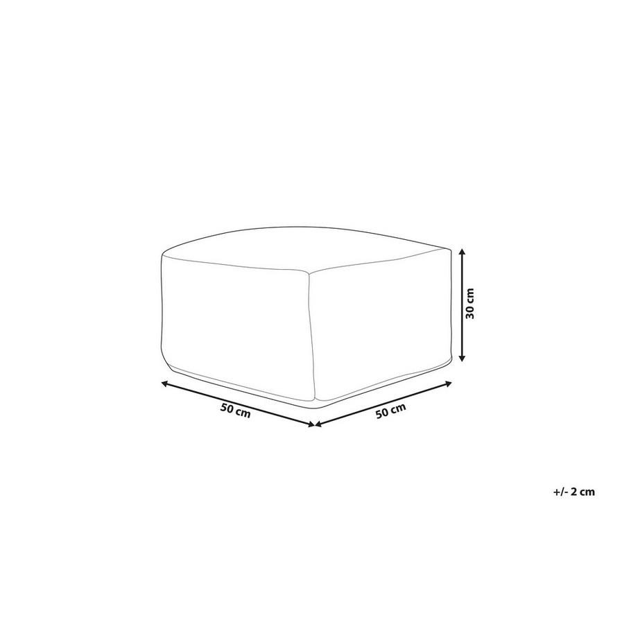 Beliani Pouf aus Baumwolle  CHILAR  