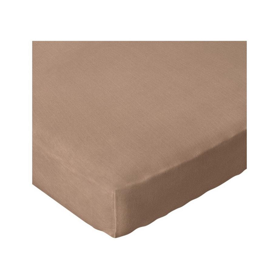SuperStretch-Fixleintuch 90-100x190-220x17-25 cm taupe