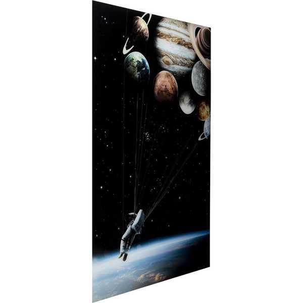 KARE Design Tableau en verre Astronaute volant 100x150  