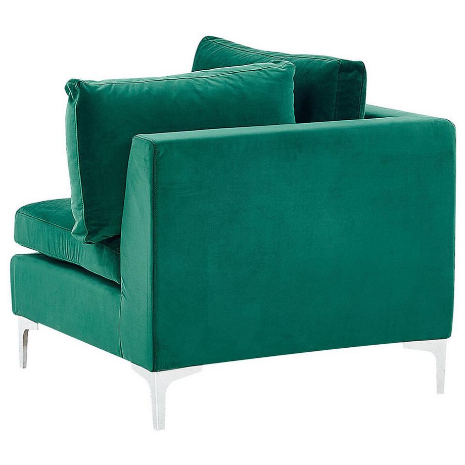 Beliani Eckmodul aus Samtstoff  EVJA  