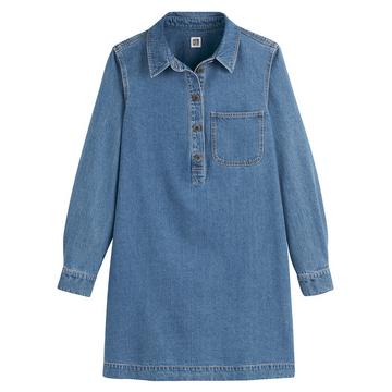 Robe courte en denim