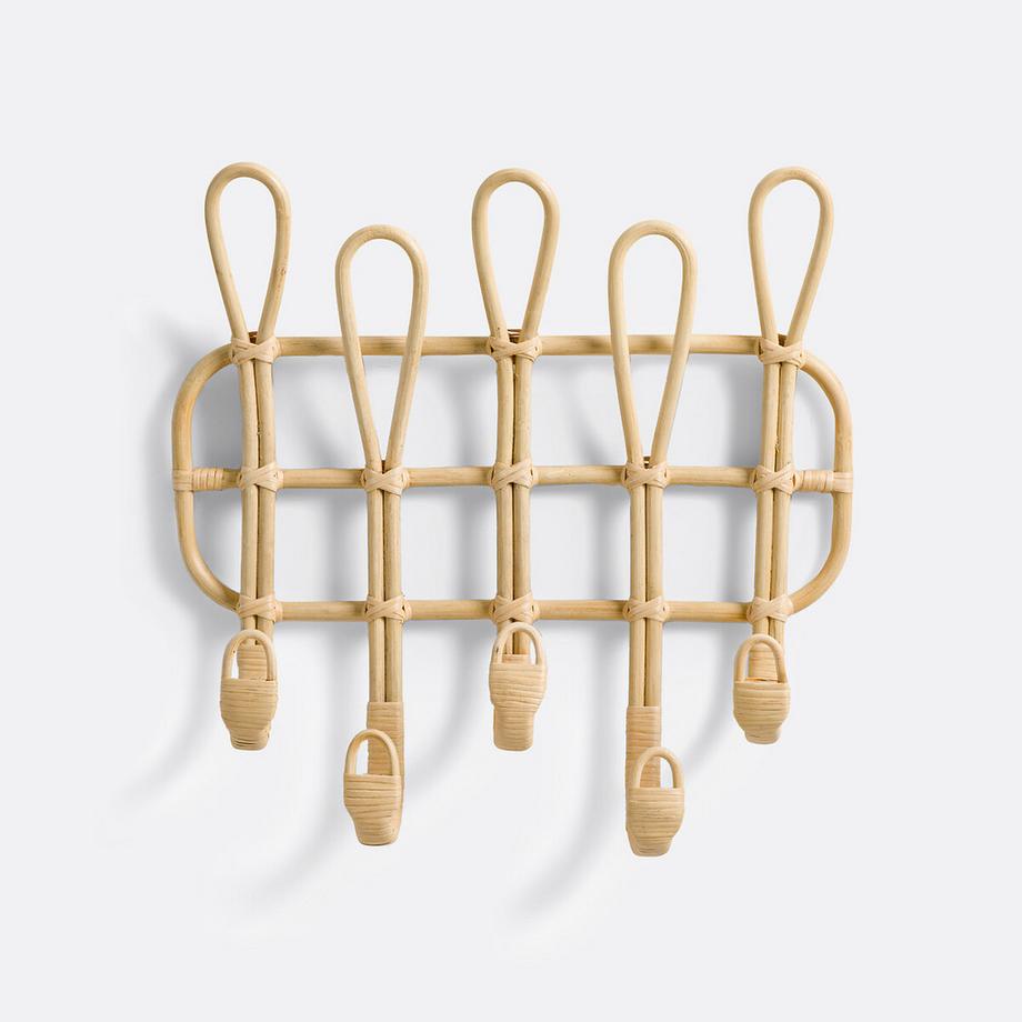 La Redoute Intérieurs Wandgarderobe Miya mit 5 Doppelhaken  