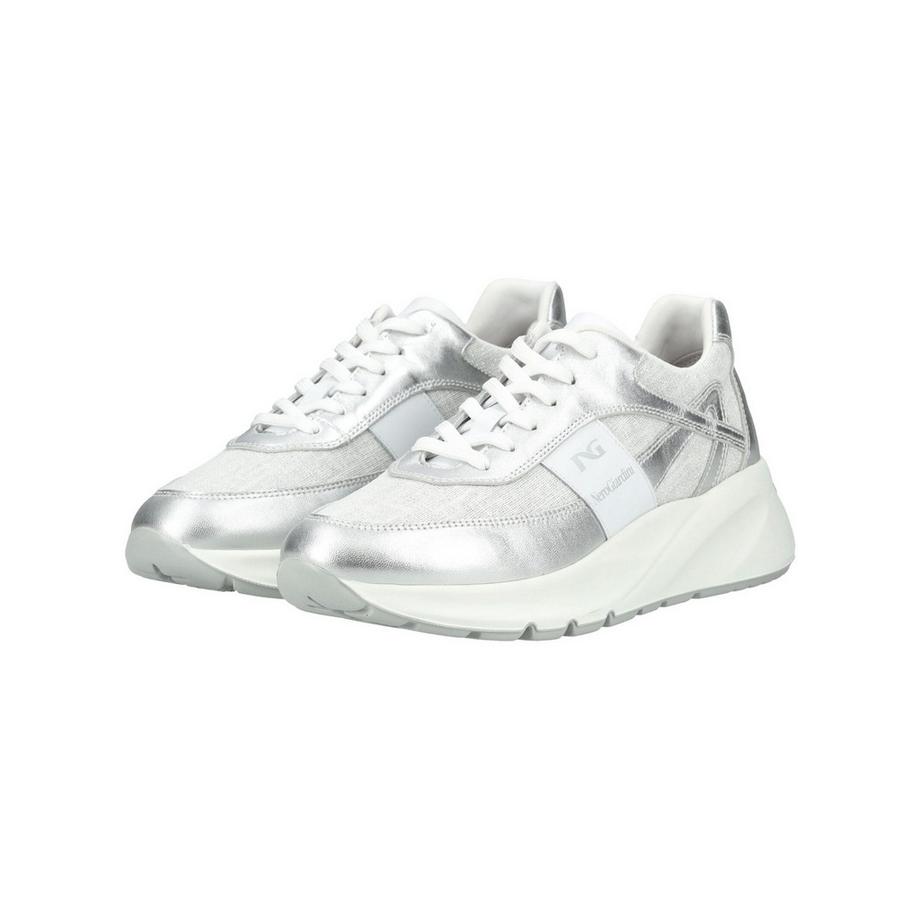 Nero Giardini Sneaker Platform Argento Bianco  