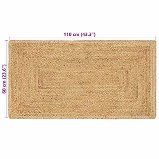VidaXL  Tapis d'area pour le salon jute 