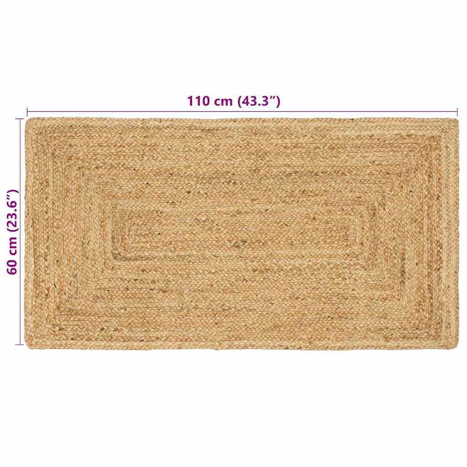 VidaXL  Tapis d'area pour le salon jute 