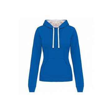 hoodie damen contrastée